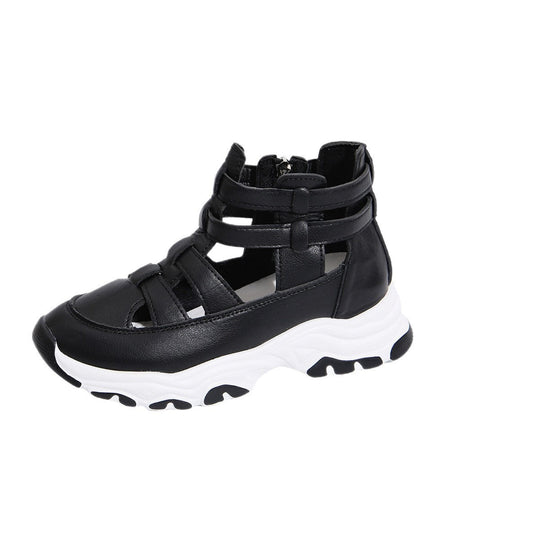 Damen Sportliche Schnür-Sneaker im modernen Cut-Out-Design