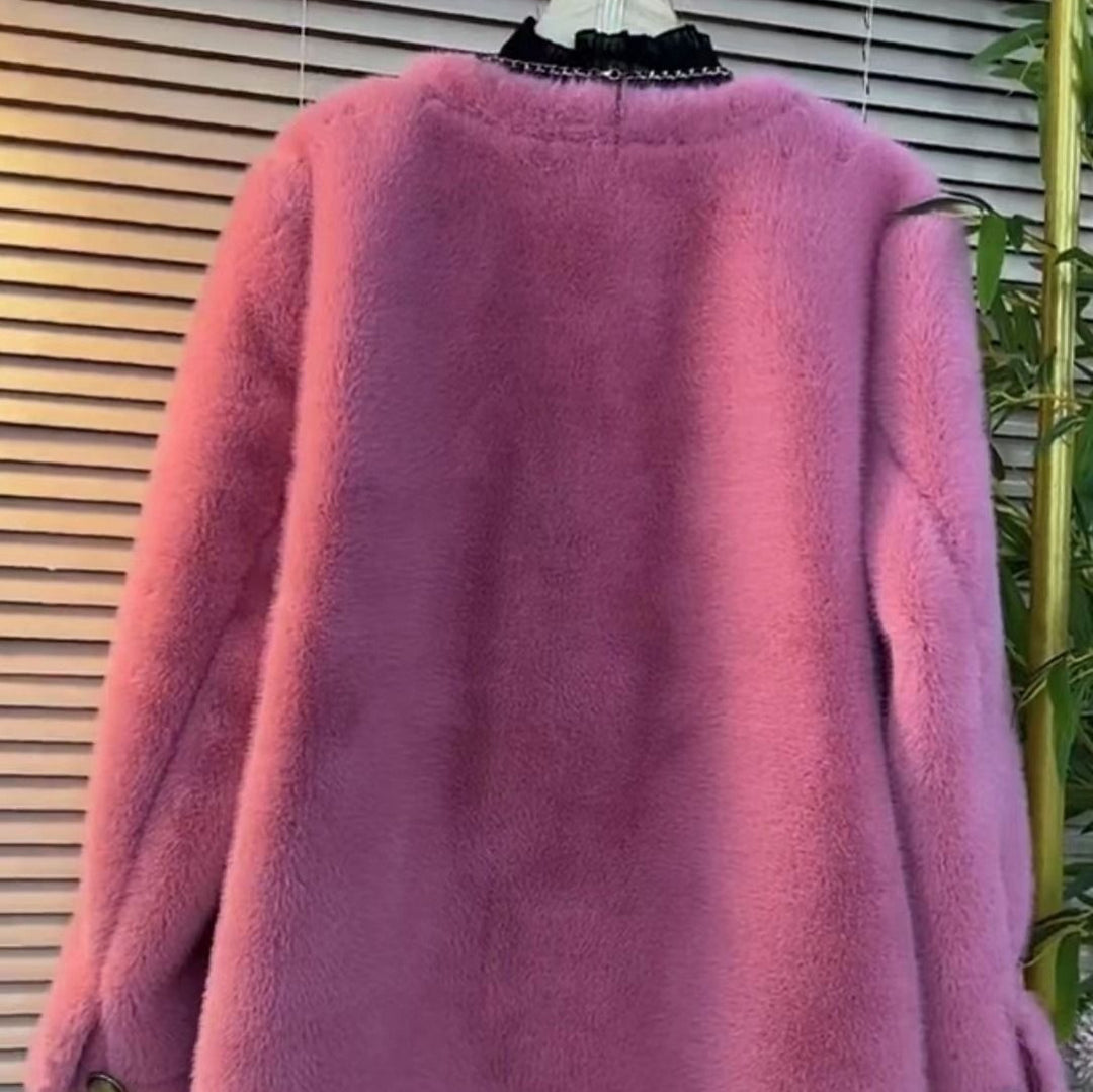 Damen Elegante Felljacke Shop Nory