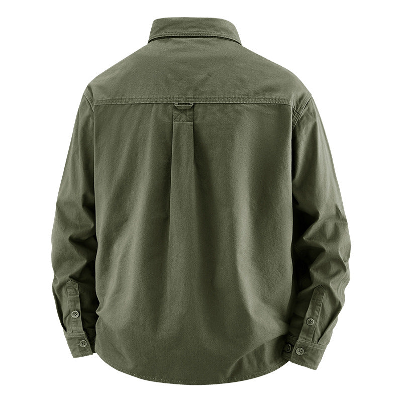 Herren Lässige Utility-Hemdjacke Shop Nory