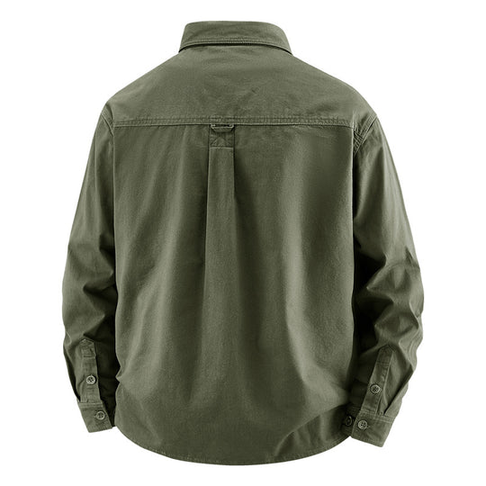 Herren Lässige Utility-Hemdjacke Shop Nory