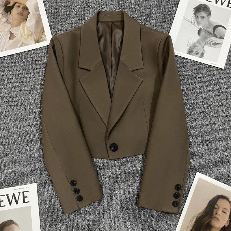Damen Blazerjacke mit tailliertem Schnitt und elegantem Revers