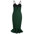 Damen figurbetontes Kleid mit attraktivem Flügel-Rock