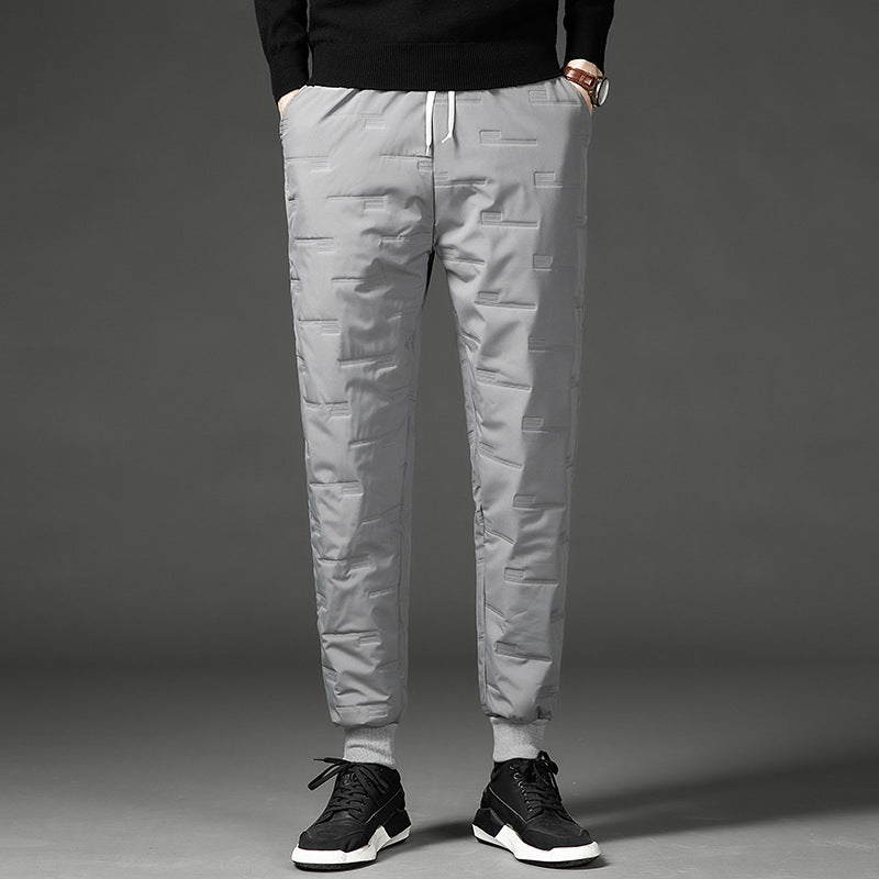 Herren Sportive Jogginghose mit elastischem Bund, Kordelzug und gerippten Beinabschlüssen Shop Nory