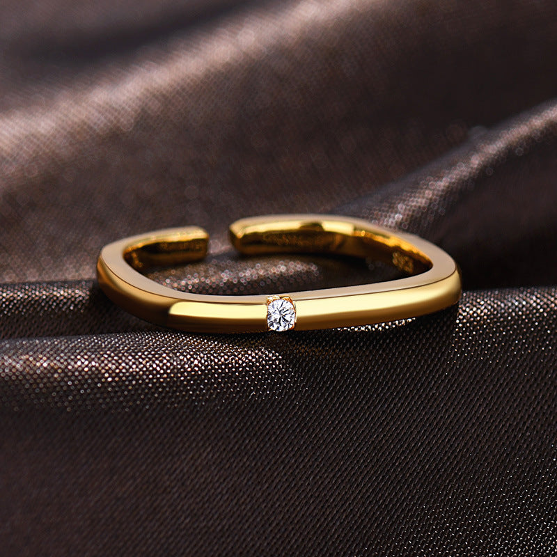 Damen Offener Ring mit funkelndem Zirkonia Shop Nory