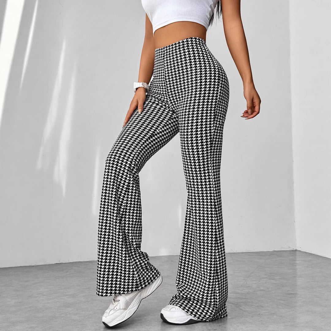 Damen Hochgeschnittene Schlaghose aus Stretch-Feinstrick Shop Nory