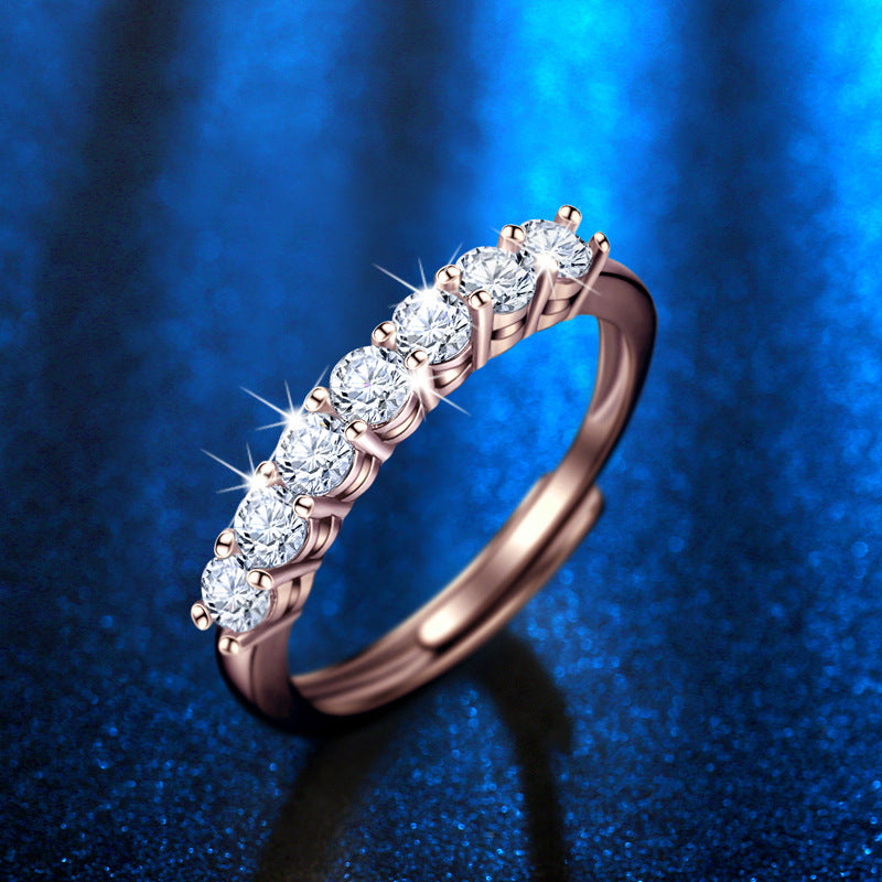 Damenring mit funkelnden Zirkonia und elegantem Design Shop Nory
