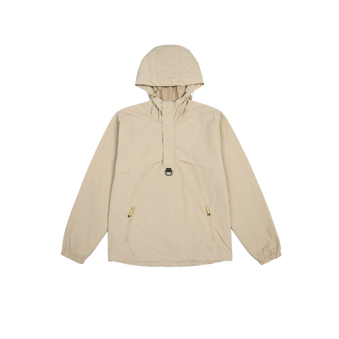 Herren Urbaner wasserabweisender Anorak-Pullover mit Kapuze und Fronttaschen Shop Nory