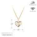 Damen Halskette mit herzförmigem Anhänger aus hochwertigem 925 Sterling Silber und funkelnden Zirkonen Shop Nory