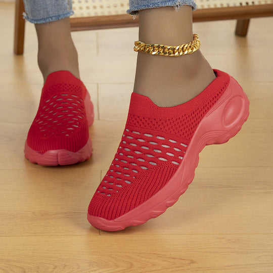 Damen Atmungsaktive Strick-Slipper-Sneaker mit stoßdämpfender Leichtsohle Shop Nory