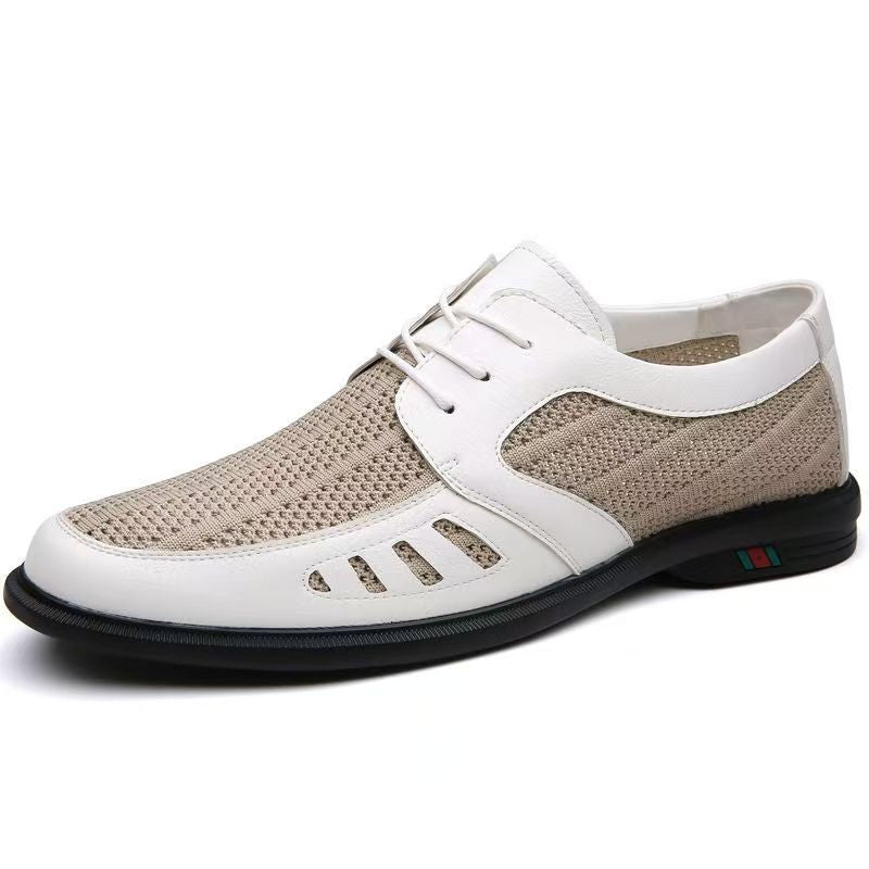 Herren Atmungsaktiver Business-Casual-Halbschuh mit Lochstrick-Elementen Shop Nory