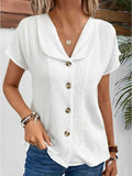 Elegante und Stilvolle Button-Down-Bluse mit Kragen