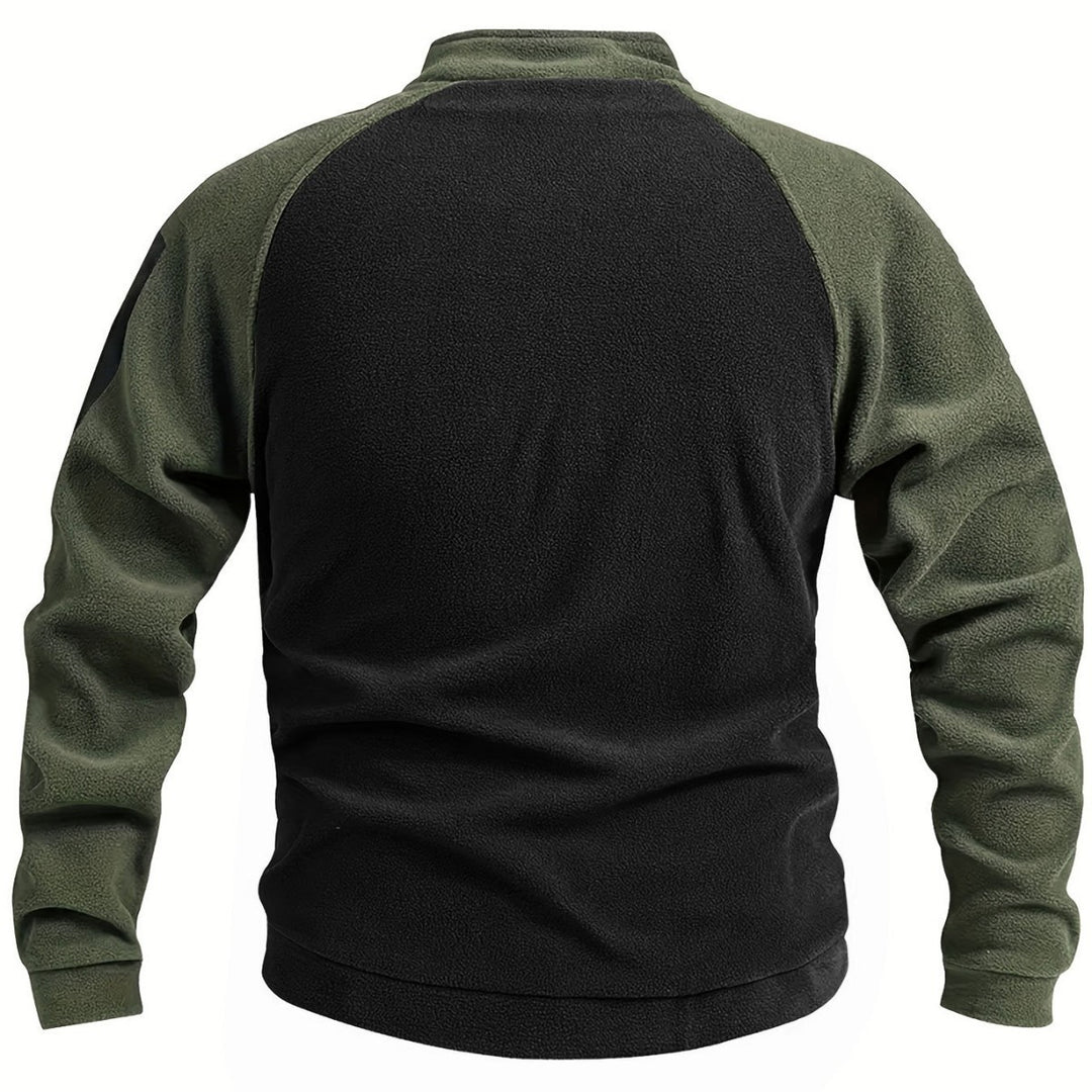 Herren Thermo-Combat-Fleece-Pullover mit verstärkter Brustplatte und Ärmel-Reißverschluss Shop Nory