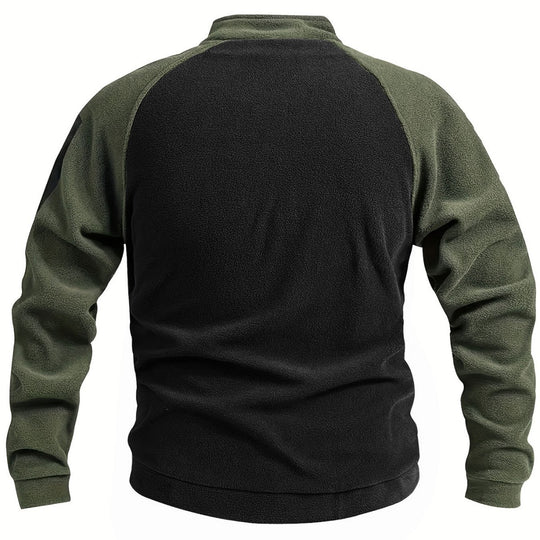 Herren Thermo-Combat-Fleece-Pullover mit verstärkter Brustplatte und Ärmel-Reißverschluss Shop Nory