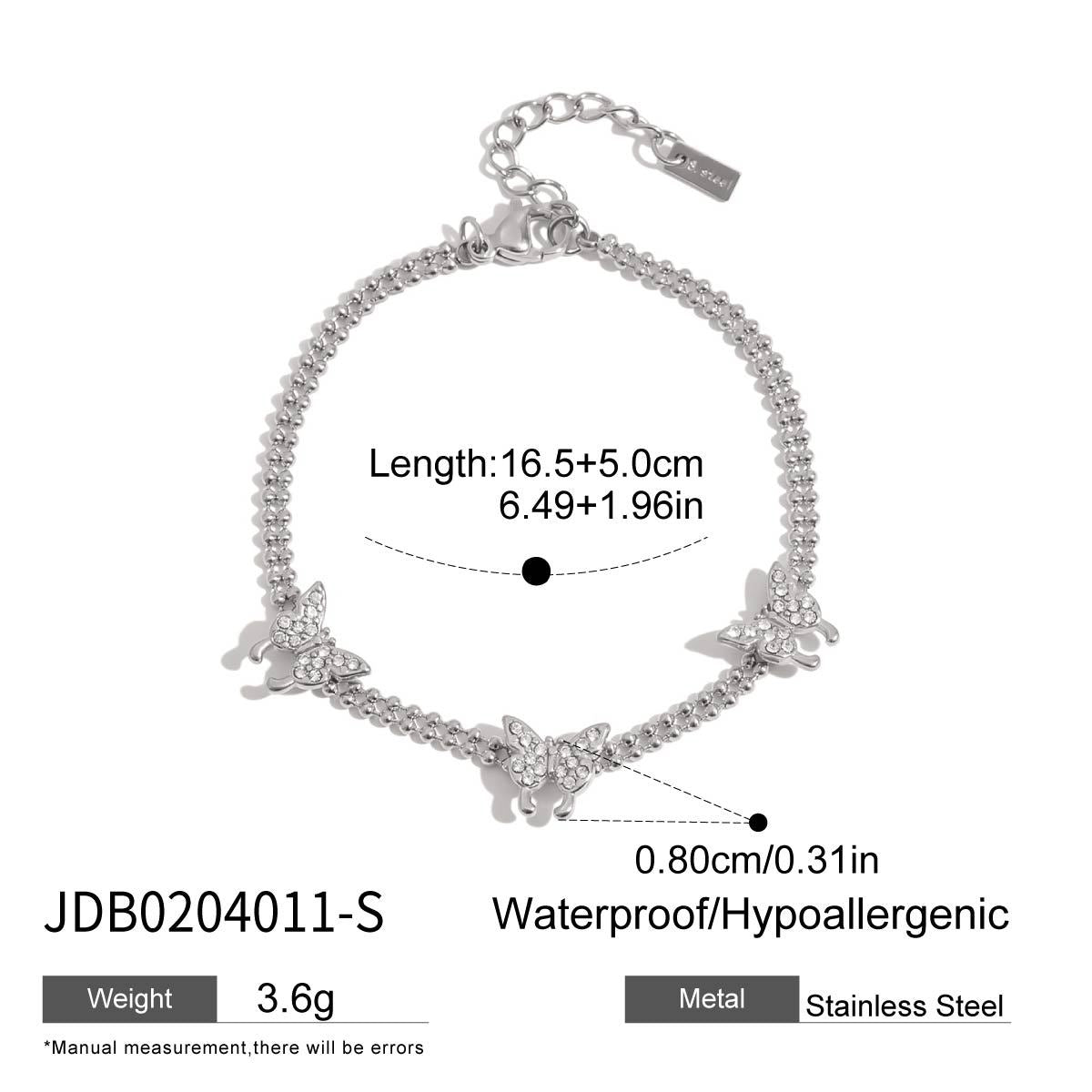 Damen Armband mit funkelnden Zirkonia-Details und hypoallergener Edelstahlverarbeitung Shop Nory