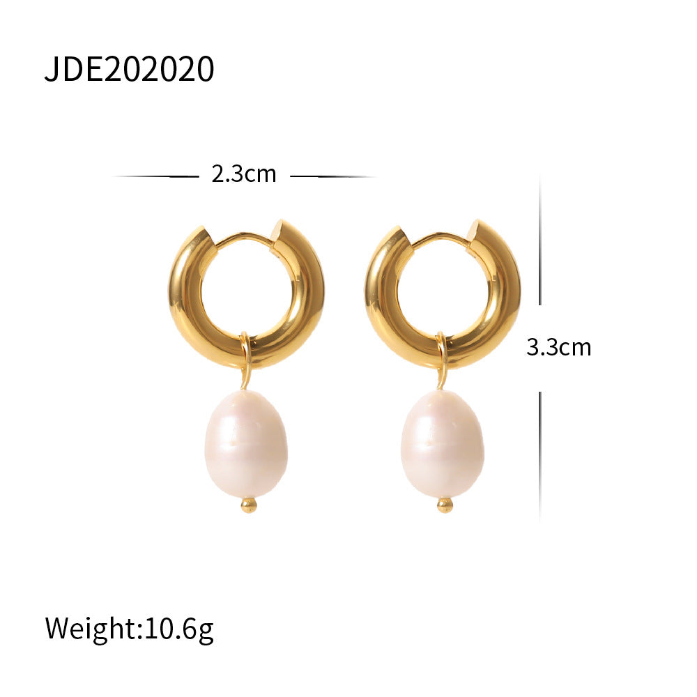 Damen Ohrhänger im modernen U-Design aus hypoallergenem Edelstahl Shop Nory