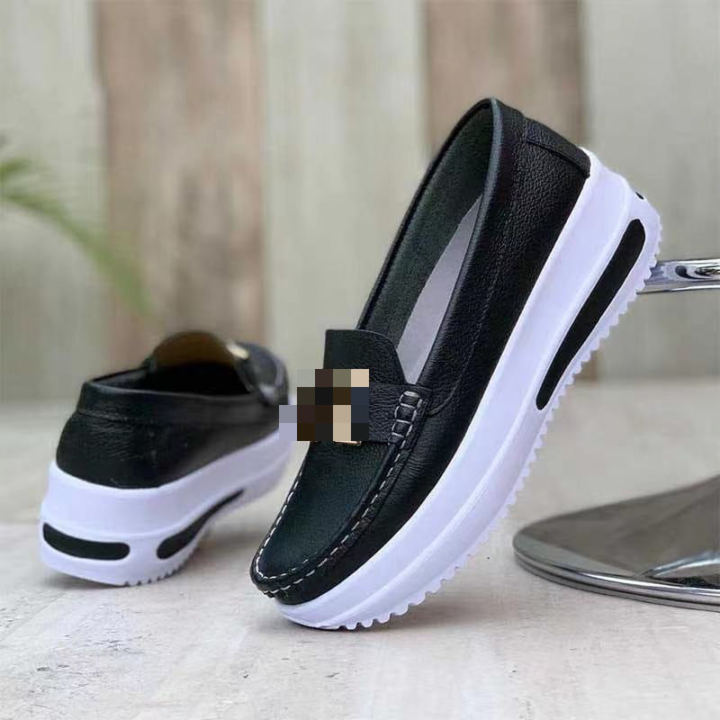 Damen Plateau-Loafer mit Metallic-Textil und leichter Profilsohle Shop Nory