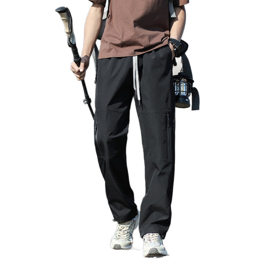 Herren Technische Outdoor- und Wanderhose mit Reißverschlusstaschen und verstellbarer Taille Shop Nory