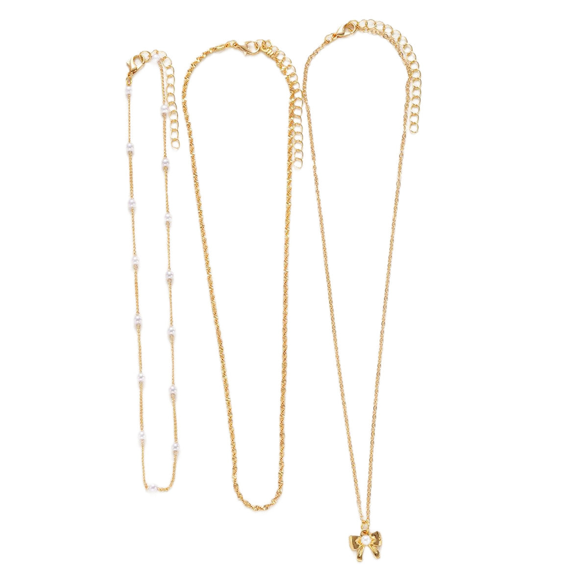 Damen Halskette mit eleganten Perlen und schimmerndem Anhänger Shop Nory