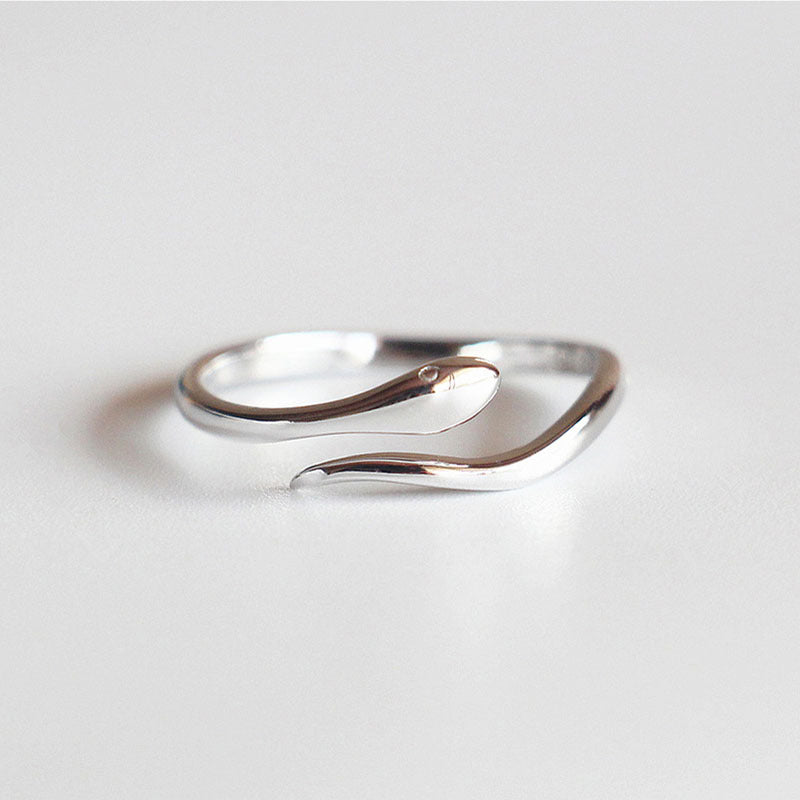 Damen Eleganter gewundener Silberring Shop Nory