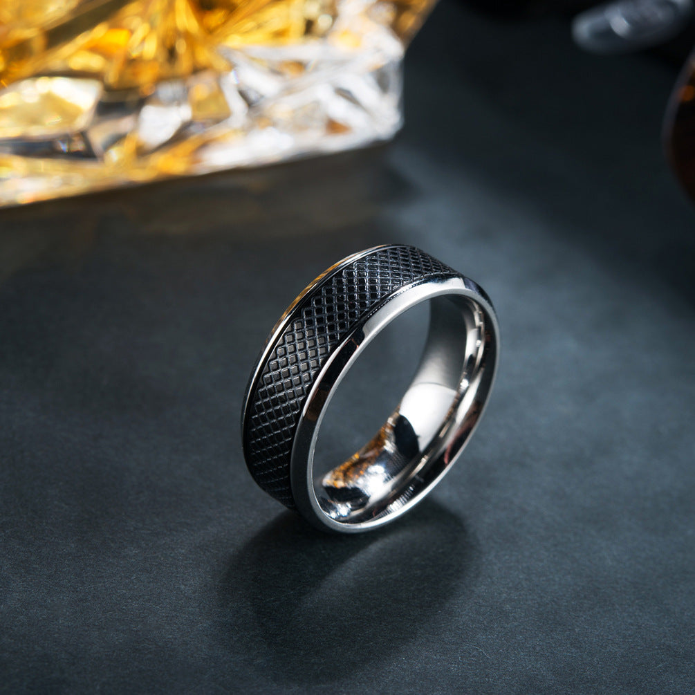 Herren Ring mit strukturiertem Design Shop Nory