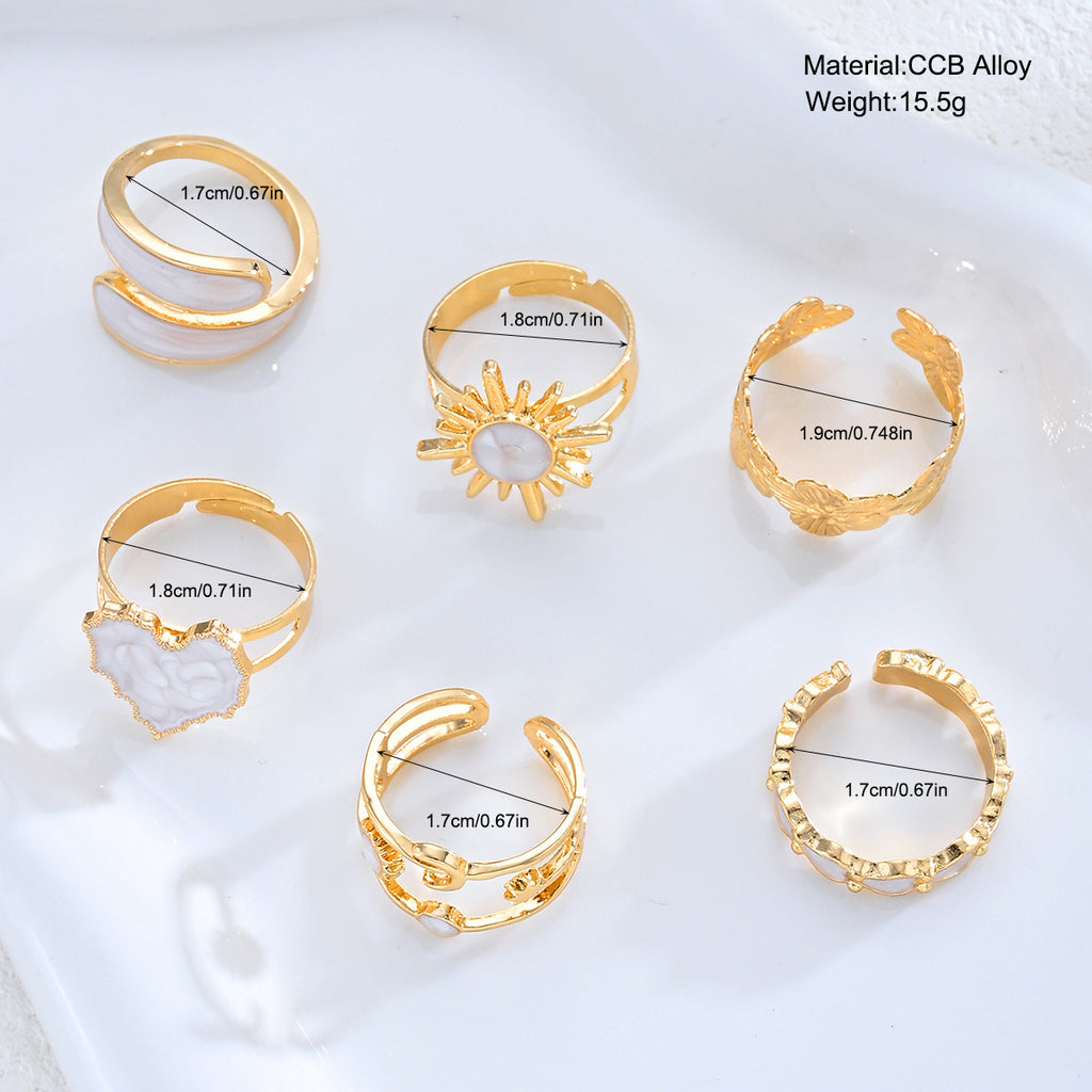 Damen Ring-Set mit kunstvollen und filigranen Designs Shop Nory
