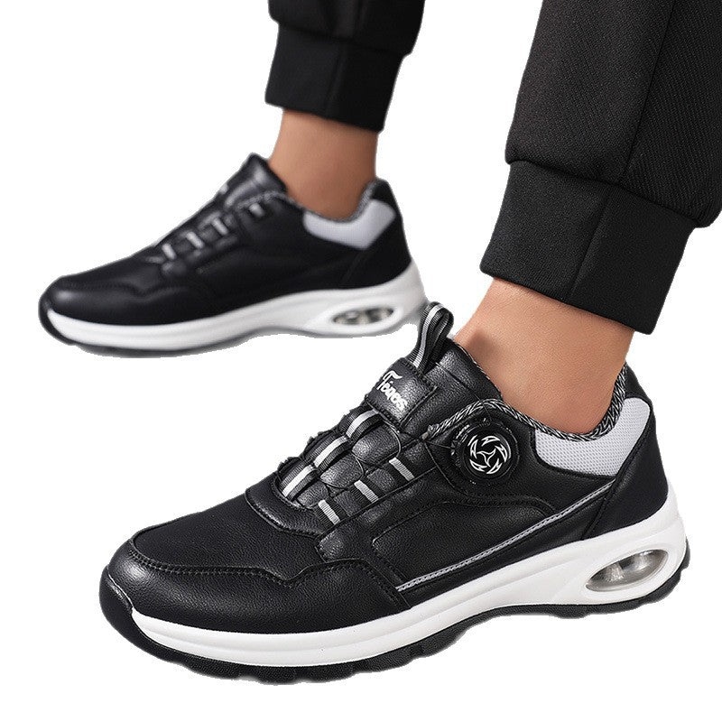 Herren nan sportlicher Freizeit-Sneaker mit Luftkapsel-Fersendämpfung, stufenlosem Klickverschluss und viskoelastischem Fußbett