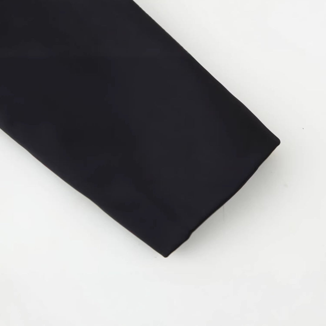 Damen Taillierte Kurzjacke im Mandarinstil mit dekorativen Zierknoten Shop Nory