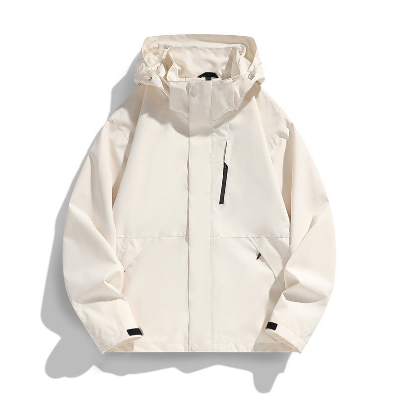 Damen Oversize Softshell-Kapuzenjacke mit Drop-Shoulder, verdeckten Reißverschlüssen und Kordelzug Shop Nory