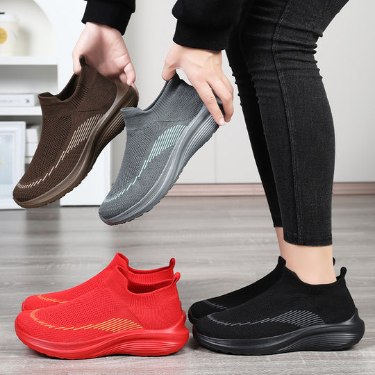 Damen nan ultraleichter Strick-Fit-Reisesneaker mit ergonomischem Memory-Fußbett, elastischem Sockeneinstieg und rutschfester Travel-Profilsohle Shop Nory