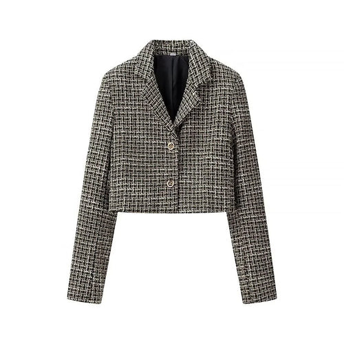 Damen Kurzblazer aus Bouclé‑Tweed mit kastiger Cropped‑Silhouette Shop Nory
