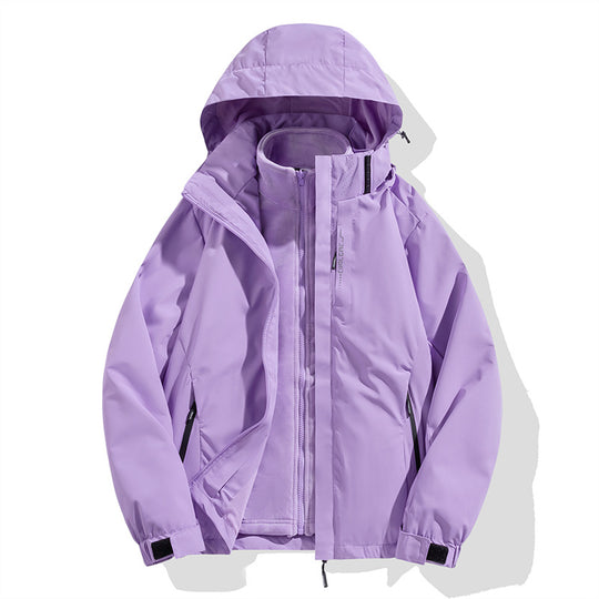 Herren zweiteilige Winterjacke mit abnehmbarer Fleece-Innenjacke wasserdicht winddicht Shop Nory