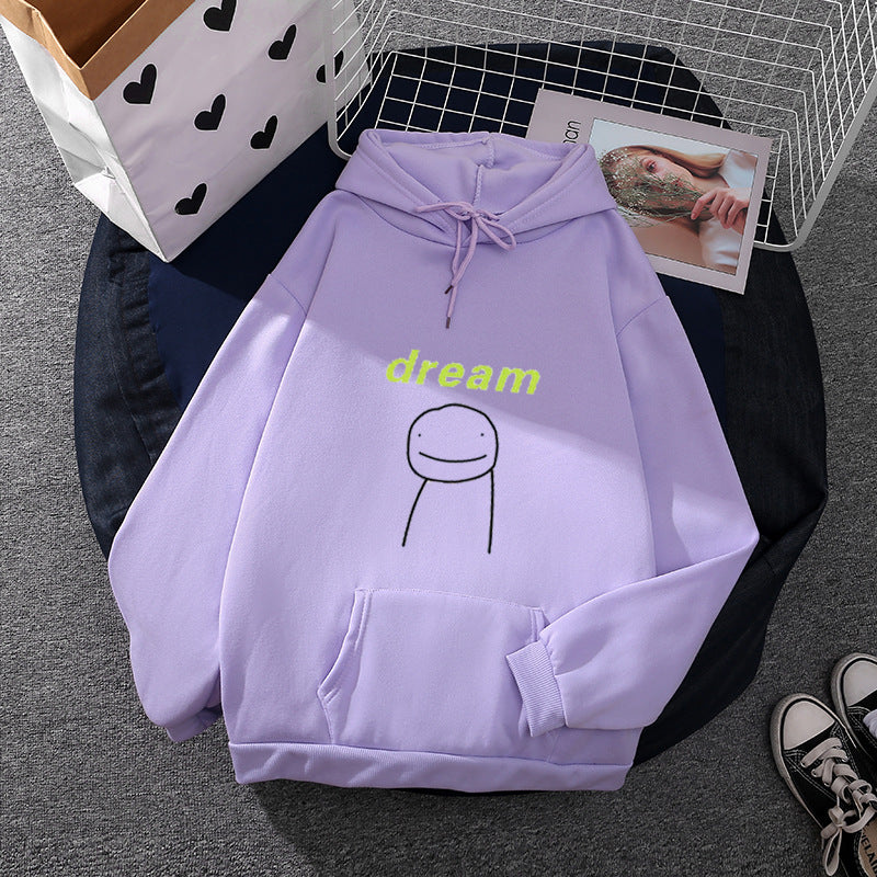 Unisex nan oversized Kapuzenpullover mit minimalistischem Frontprint und Kängurutasche Shop Nory