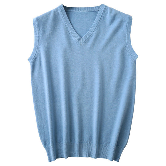 Herren Ärmellose Feinstrickweste mit V‑Ausschnitt und feiner Baumwollmischung Shop Nory