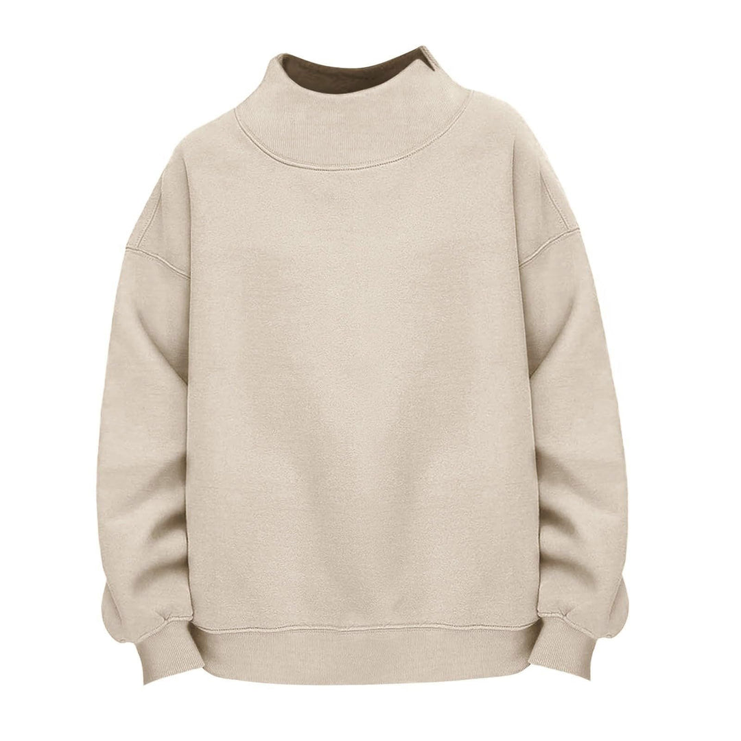 Damen Lässiges Funnel-Neck Sweatshirt im Oversize‑Schnitt mit überschnittener Schulter Shop Nory