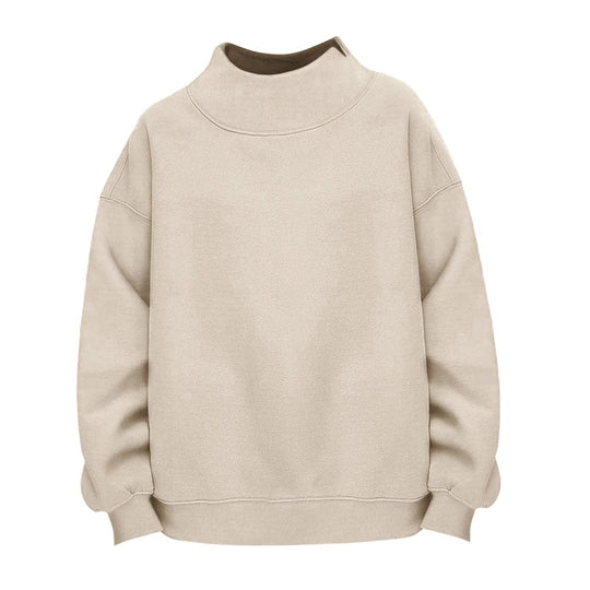 Damen Lässiges Funnel-Neck Sweatshirt im Oversize‑Schnitt mit überschnittener Schulter Shop Nory