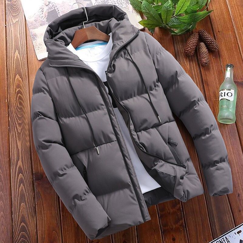 Herren wattierte Kapuzen-Winterjacke mit wasserabweisender Außenhülle und gesteppter Isolierung Shop Nory