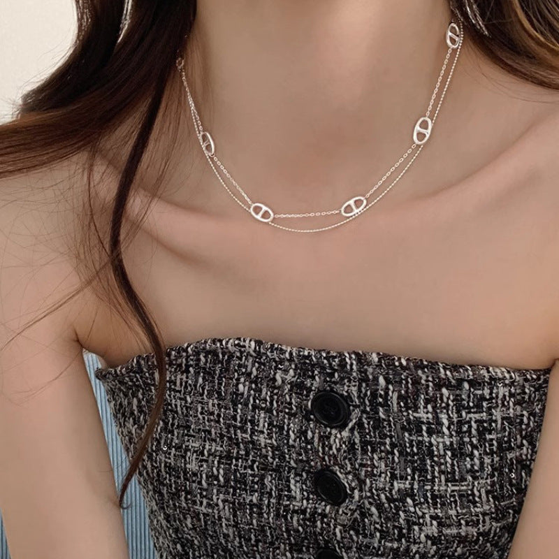 Damen Kette mit modernen Verbindungselementen Shop Nory