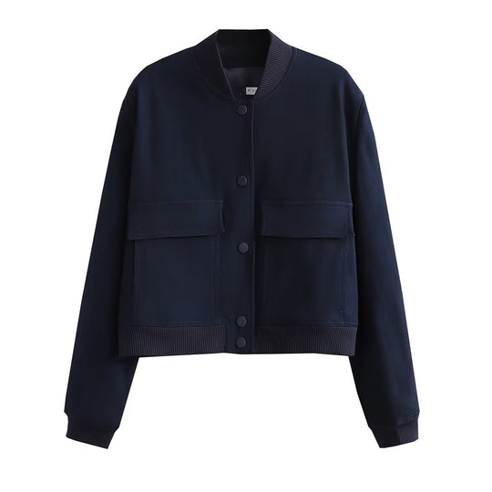 Damen Kurzblouson im Utility‑Stil mit Klappentaschen und Rippbündchen Shop Nory