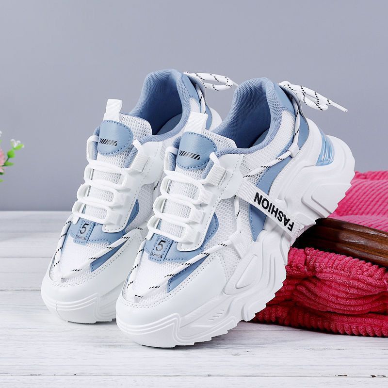 Damen Sportliche Modische Sneakers mit atmungsaktivem Obermaterial und dämpfender Sohle