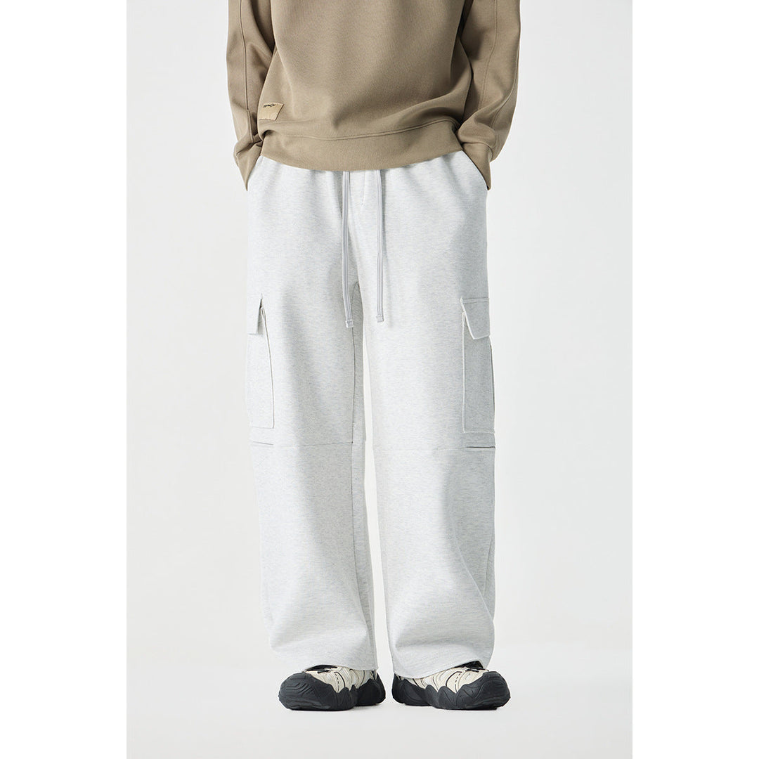 Damen Weite Cargo-Jogginghose aus French Terry mit Gummibund und aufgesetzten Klappentaschen Shop Nory