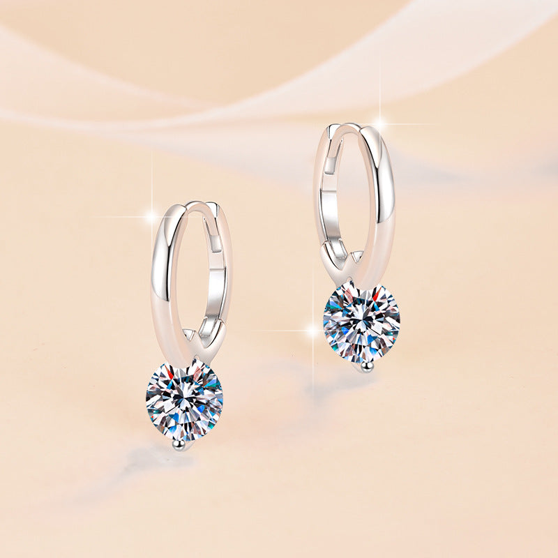Damen Zarte Ohrringe mit funkelndem Kristall Shop Nory