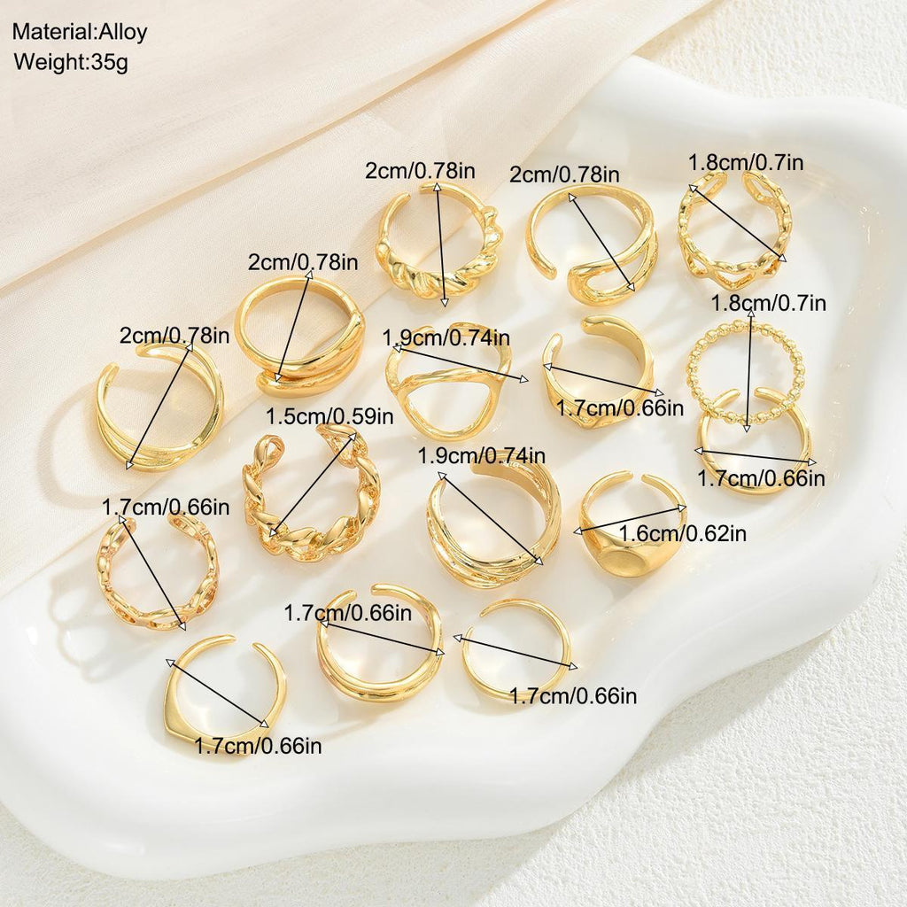 Damen Ring-Set mit modernen und variierenden Designs Shop Nory
