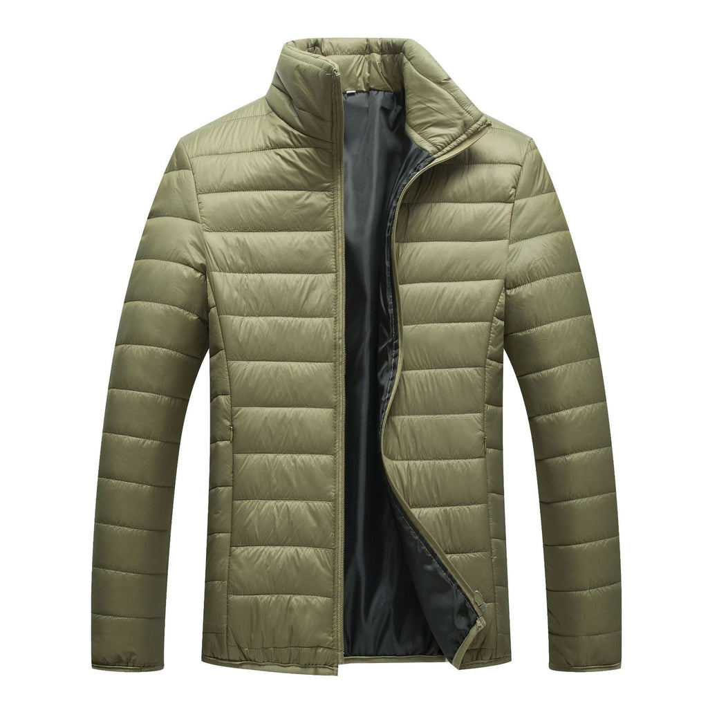 Herren Steppjacke mit hochgeschlossenem Kragen und wärmender Füllung