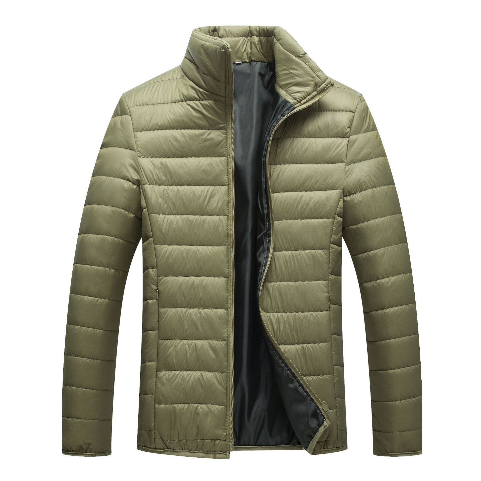 Herren Steppjacke mit hochgeschlossenem Kragen und wärmender Füllung
