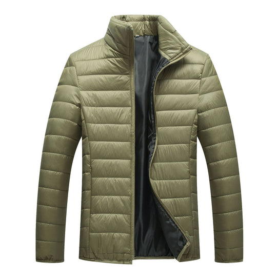 Herren Steppjacke mit hochgeschlossenem Kragen und wärmender Füllung