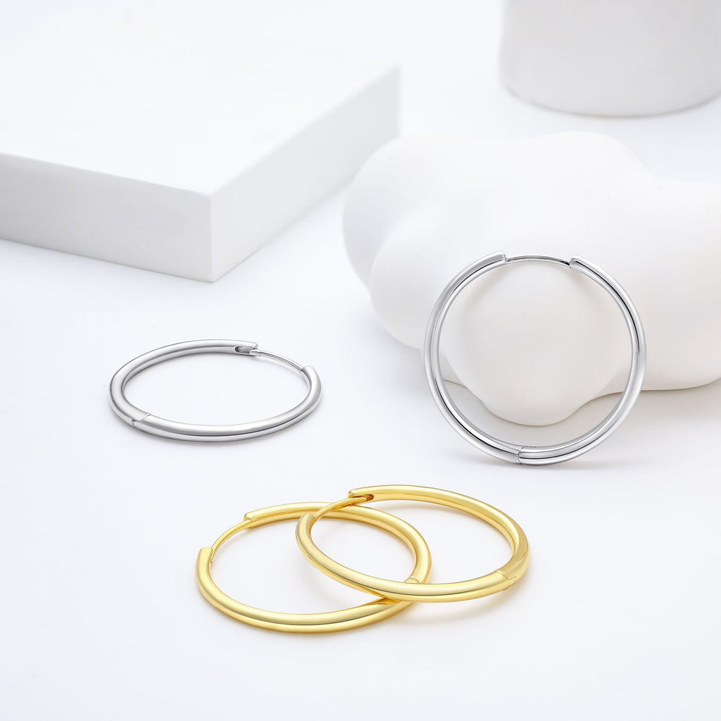 Damen Creolen aus hochwertigem Edelstahl Shop Nory