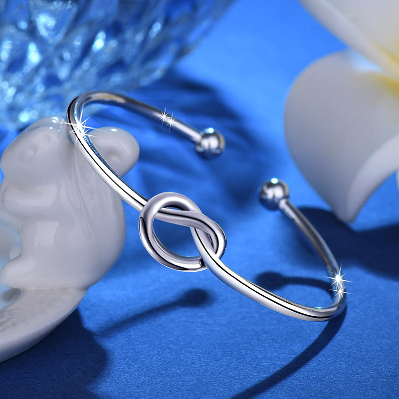 Damen Offenes Armband mit kunstvollem Knoten-Detail Shop Nory
