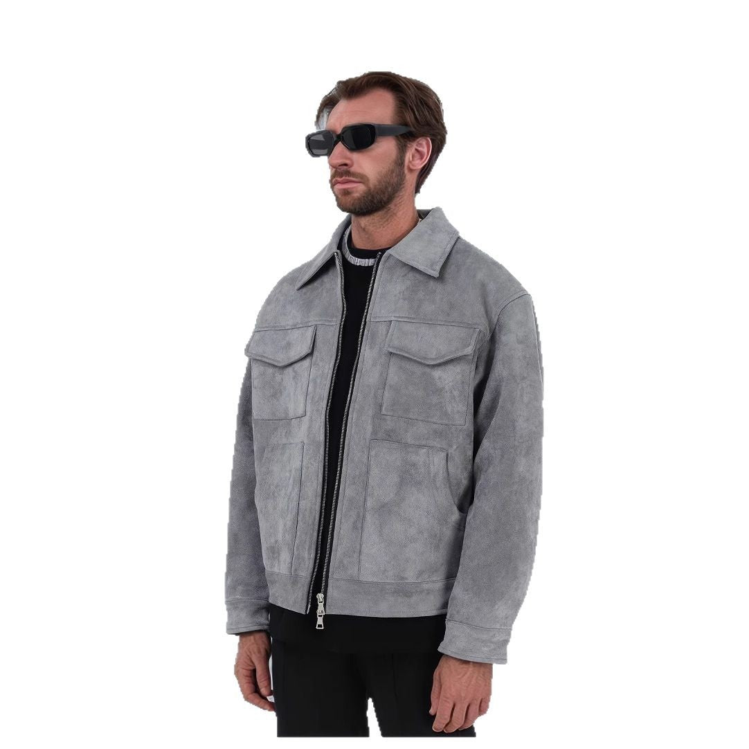Herren lässige Suede Jacke