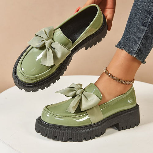 Damen Elegante Slipper mit dekorativer Schleifenverzierung und rutschfester Sohle