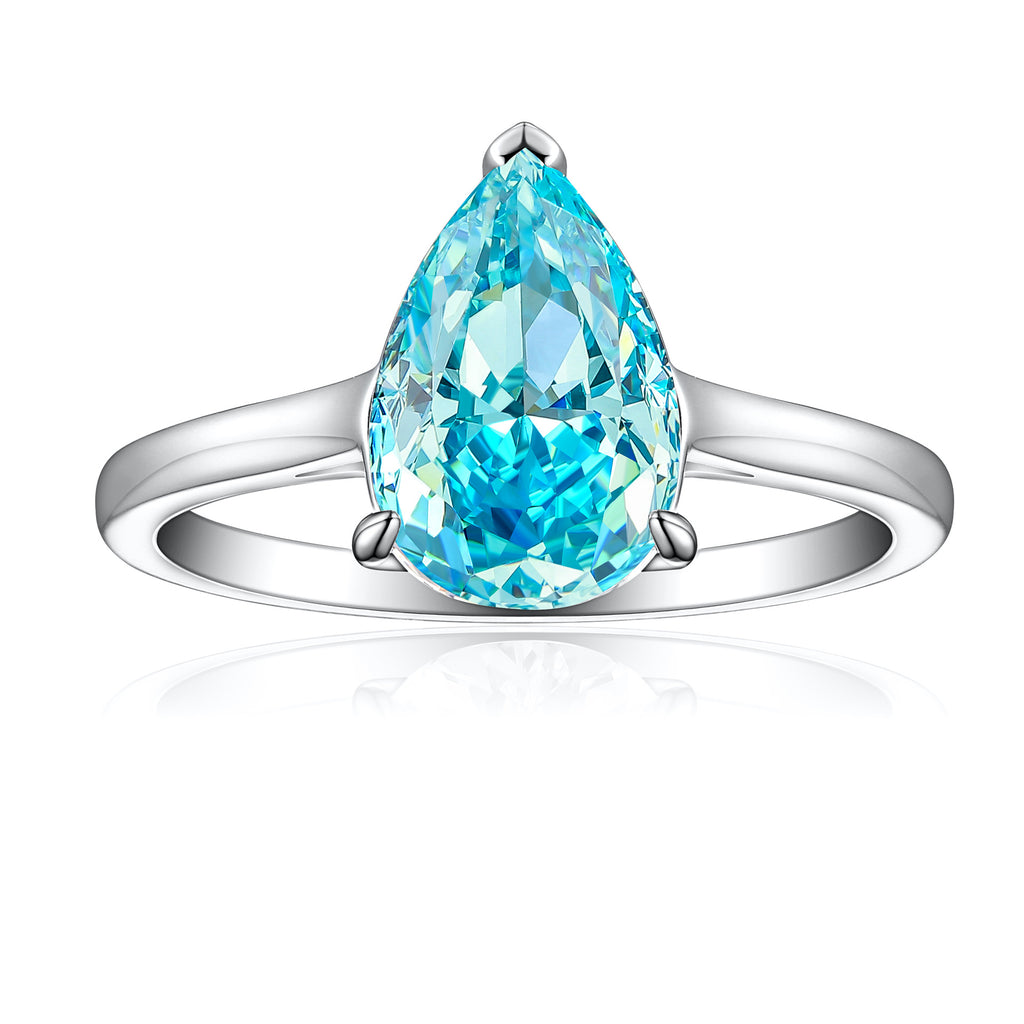 Damen extravagant gestalteter Ring mit tropfenförmigem Edelstein Shop Nory